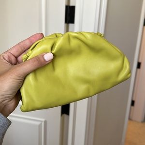 Bottega Veneta mini pouch crossbody bag green